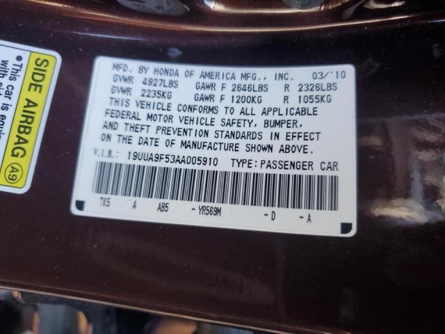 Photo 10 from auction – 2010 ACURA TL with VIN 19UUA9F53AA005910