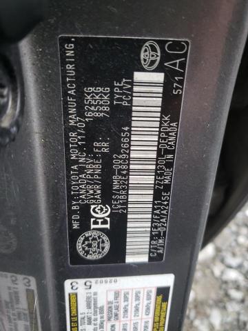 Photo 10 from auction – 2008 TOYOTA COROLLA CE with VIN 2T1BR32E48C926654