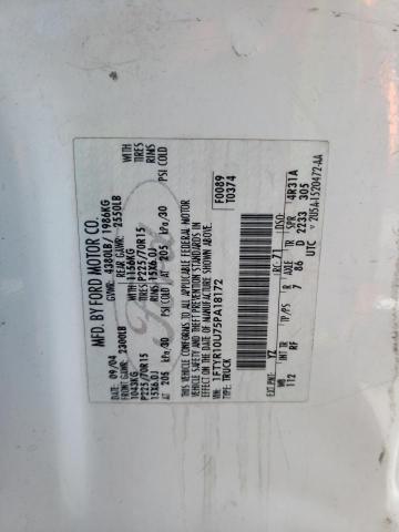Photo 10 from auction – 2005 FORD RANGER with VIN 1FTYR10U75PA18172