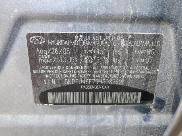 Photo 10 from auction – 2009 HYUNDAI SONATA SE with VIN 5NPEU46F79H508222