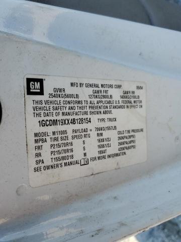 Photo 10 from auction – 2004 CHEVROLET ASTRO with VIN 1GCDM19XX4B128154