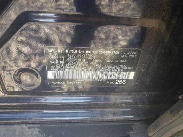 Photo 10 from auction – 2017 MITSUBISHI OUTLANDER with VIN JA4AD2A38HZ015232