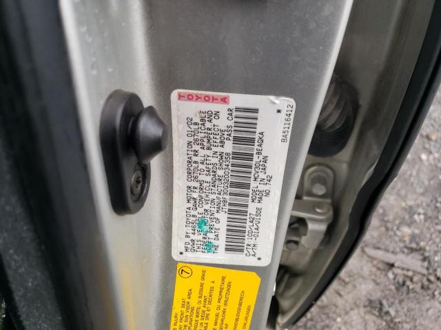 Photo 10 from auction – 2002 LEXUS ES 300 with VIN JTHBF30G320034358