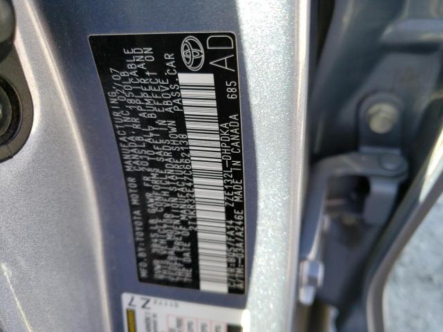 Photo 10 from auction – 2007 TOYOTA COROLLA MA with VIN 2T1KR32E47C662138