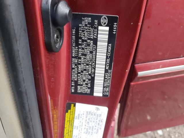 Photo 10 from auction – 2005 TOYOTA CAMRY LE with VIN 4T1BF32K35U096757