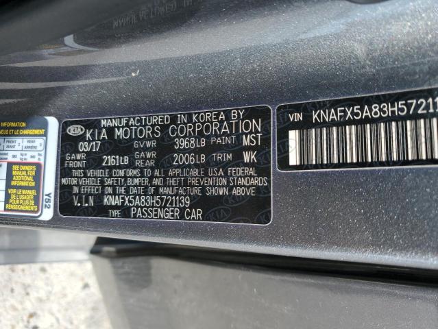 Photo 10 from auction – 2017 KIA FORTE EX with VIN KNAFX5A83H5721139
