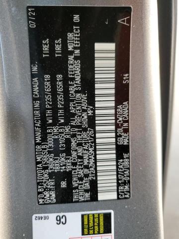 Photo 10 from auction – 2021 LEXUS RX 350 BAS with VIN 2T2AZMAA5MC217267