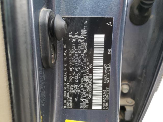 Photo 10 from auction – 2011 TOYOTA HIGHLANDER with VIN 5TDDK3EH6BS085499