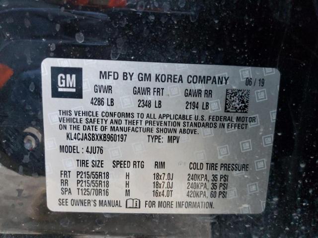 Photo 10 from auction – 2019 BUICK ENCORE PRE with VIN KL4CJASBXKB960197