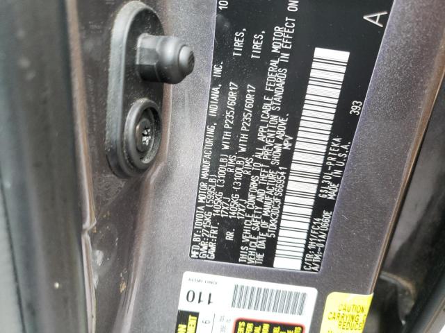Photo 10 from auction – 2015 TOYOTA SIENNA LE with VIN 5TDKK3DC3FS669541