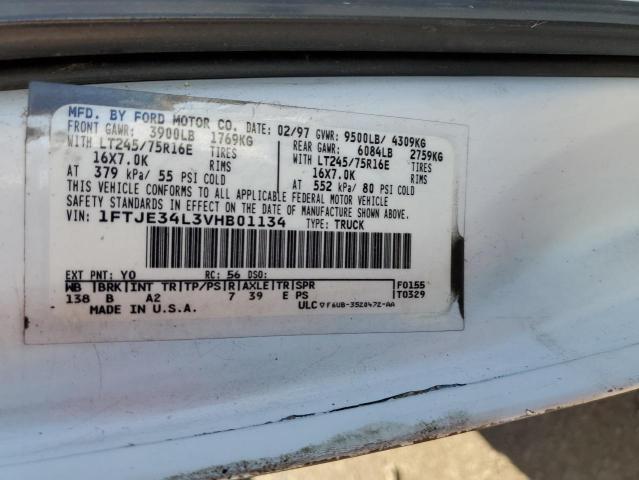 Photo 10 from auction – 1997 FORD ECONOLINE with VIN 1FTJE34L3VHB01134