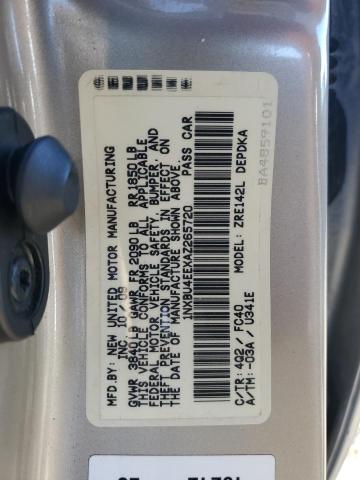 Photo 10 from auction – 2010 TOYOTA COROLLA ba with VIN 1NXBU4EEXAZ265720