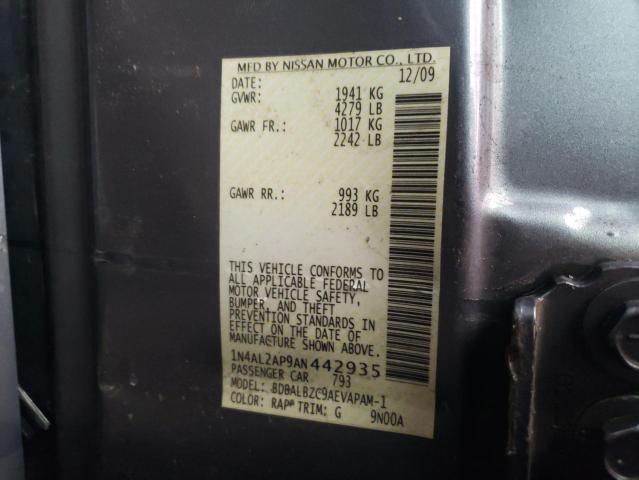 Photo 10 from auction – 2010 NISSAN ALTIMA BAS with VIN 1N4AL2AP9AN442935