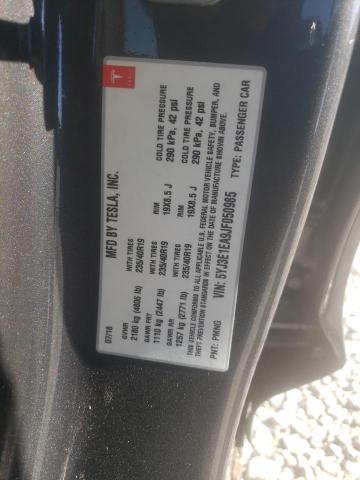 Photo 10 from auction – 2018 TESLA MODEL 3 with VIN 5YJ3E1EA9JF050985