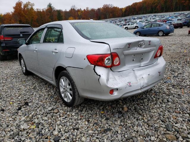 Photo 3 from auction – 2009 TOYOTA COROLLA BA with VIN JTDBL40E099074904