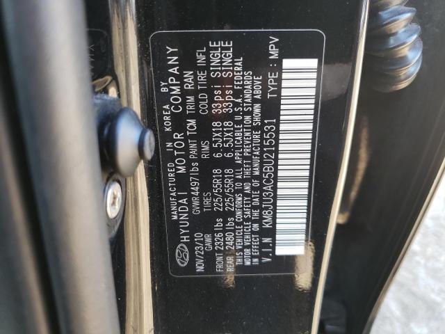 Photo 10 from auction – 2011 HYUNDAI TUCSON GLS with VIN KM8JU3AC5BU215531