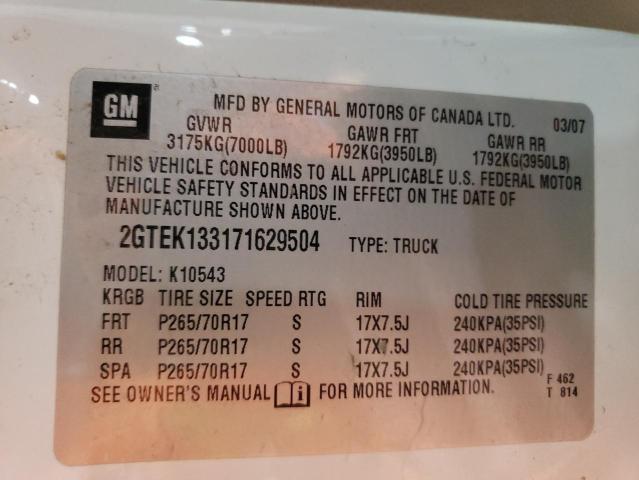 Photo 10 from auction – 2007 GMC NEW SIERRA with VIN 2GTEK133171629504