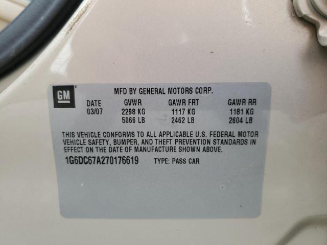 Photo 10 from auction – 2007 CADILLAC STS with VIN 1G6DC67A270176619