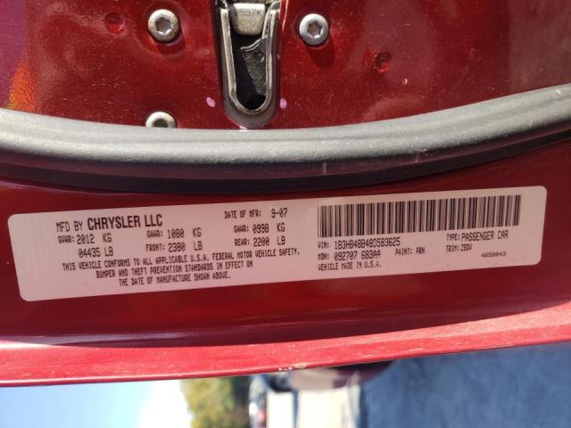 Photo 10 from auction – 2008 DODGE CALIBER SX with VIN 1B3HB48B48D583625