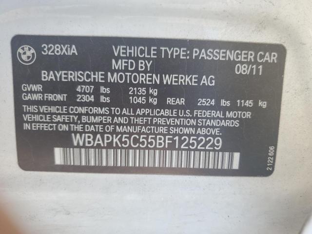 Photo 10 from auction – 2011 BMW 328 XI SUL with VIN WBAPK5C55BF125229