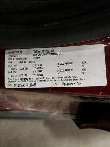 Photo 10 from auction – 2016 CHEVROLET MALIBU LIM with VIN 1G11C5SA1GF110800