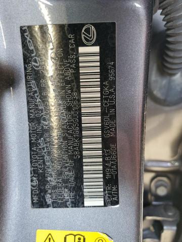 Photo 10 from auction – 2016 LEXUS ES 350 with VIN 58ABK1GG5GU010638