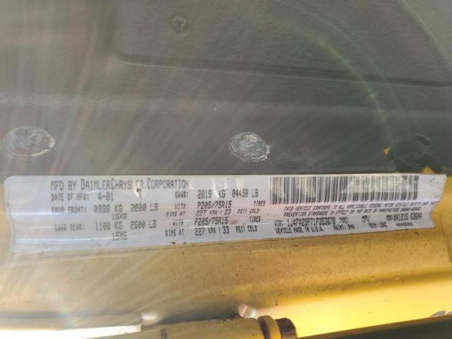 Photo 10 from auction – 2001 JEEP WRANGLER / with VIN 1J4FA29P71P353678
