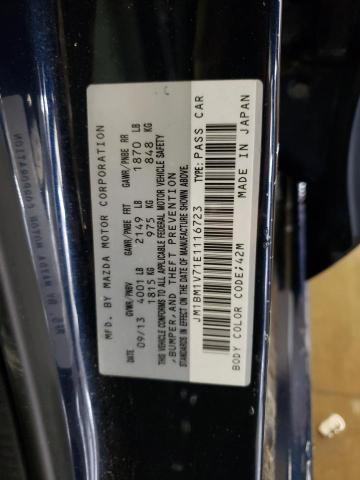 Photo 10 from auction – 2014 MAZDA 3 TOURING with VIN JM1BM1V71E1116723