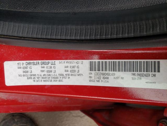 Фото 10 с аукциона – 2013 DODGE AVENGER SE с VIN 1C3CDZAB0DN581020