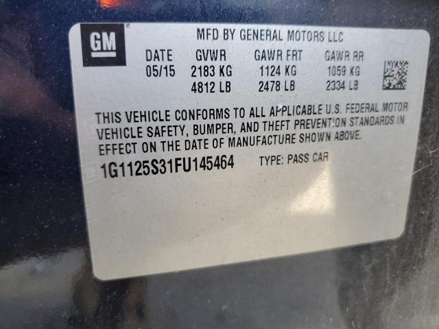 Photo 10 from auction – 2015 CHEVROLET IMPALA LT with VIN 1G1125S31FU145464