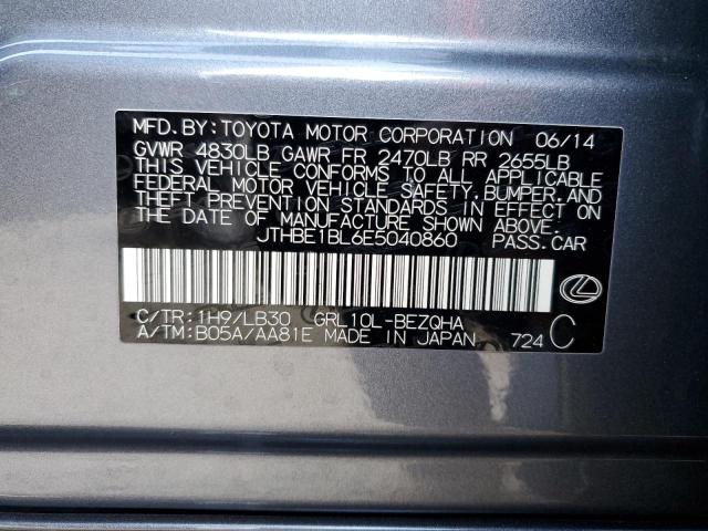 Photo 10 from auction – 2014 LEXUS GS 350 with VIN JTHBE1BL6E5040860