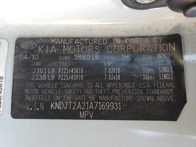 Photo 10 from auction – 2010 KIA SOUL + with VIN KNDJT2A21A7169931