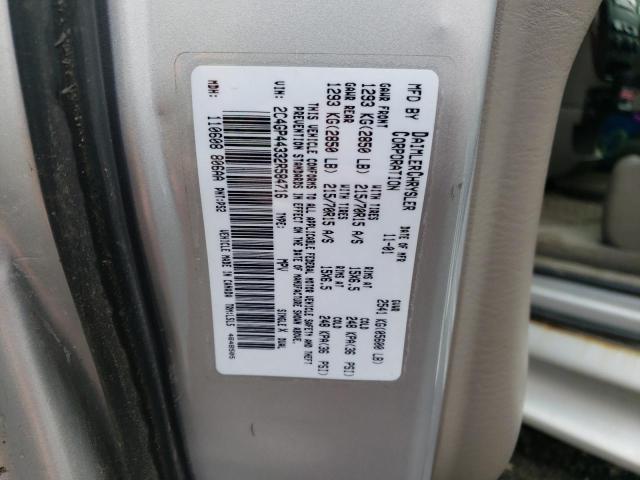 Photo 10 from auction – 2002 CHRYSLER TOWN & COU with VIN 2C4GP44332R584716