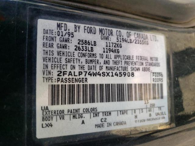 Photo 10 from auction – 1995 FORD CROWN VICT with VIN 2FALP74W4SX145908