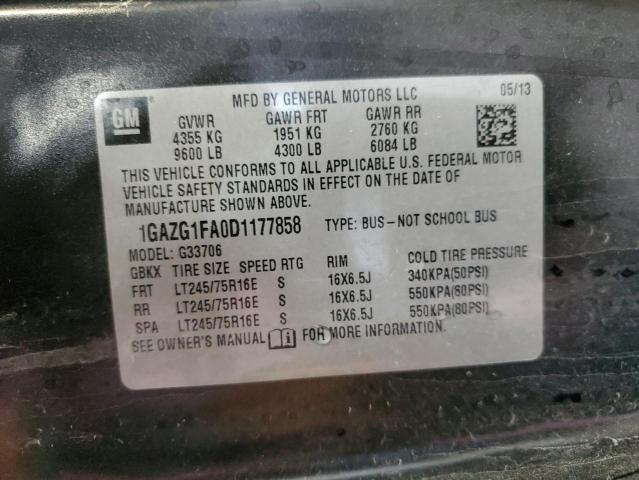 Photo 10 from auction – 2013 CHEVROLET EXPRESS G3 with VIN 1GAZG1FA0D1177858