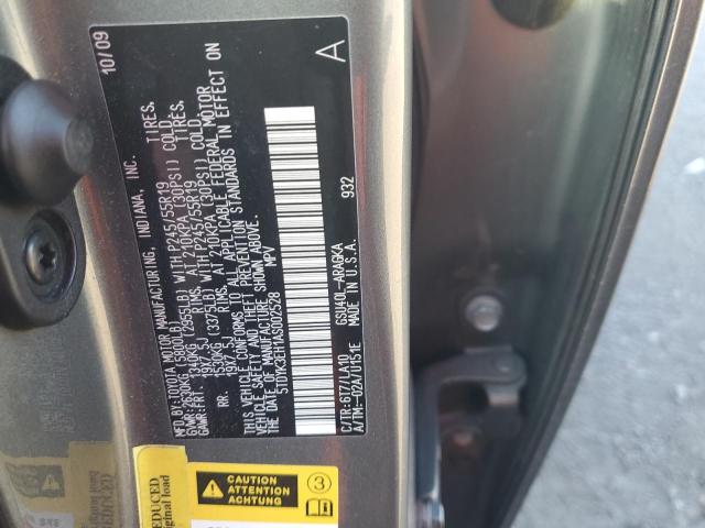 Photo 10 from auction – 2010 TOYOTA HIGHLANDER with VIN 5TDYK3EH1AS002528