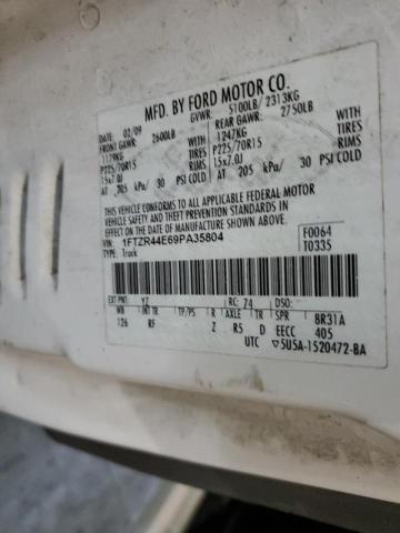Photo 10 from auction – 2009 FORD RANGER SUP with VIN 1FTZR44E69PA35804
