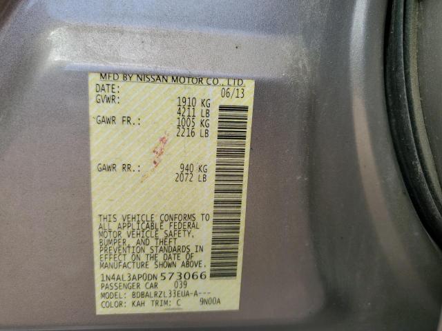 Photo 10 from auction – 2013 NISSAN ALTIMA 2.5 with VIN 1N4AL3AP0DN573066