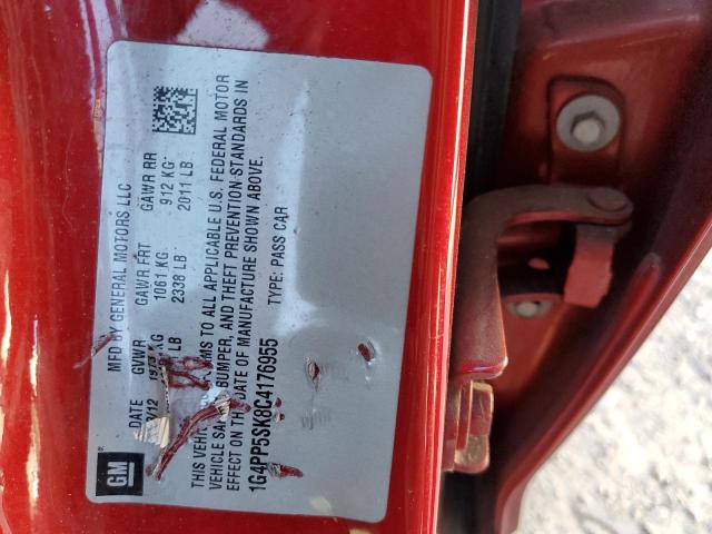 Photo 10 from auction – 2012 BUICK VERANO with VIN 1G4PP5SK8C4176955