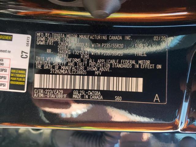 Photo 10 from auction – 2020 LEXUS RX 350 with VIN 2T2HZMDA1LC238805
