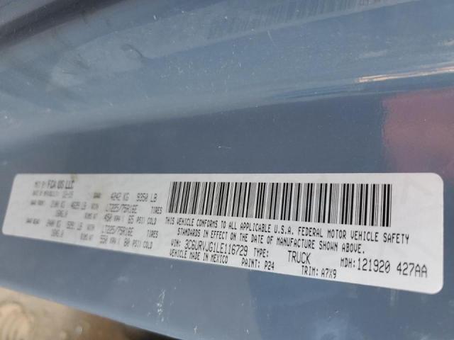 Photo 10 from auction – 2020 RAM PROMASTER with VIN 3C6URVJG1LE116729