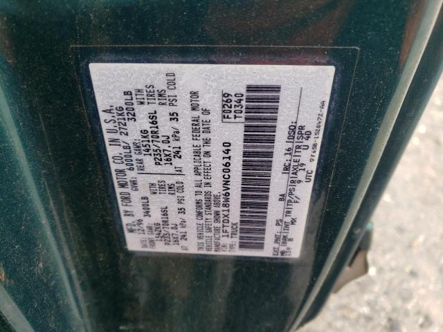 Photo 10 from auction – 1997 FORD F150 with VIN 1FTDX18W6VNC06140