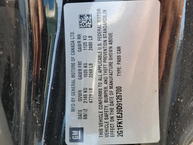 Photo 10 from auction – 2013 CHEVROLET CAMARO 2SS with VIN 2G1FK1EJ9D9126700