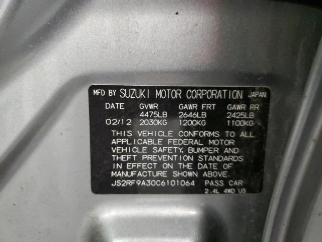 Photo 10 from auction – 2012 SUZUKI KIZASHI SE with VIN JS2RF9A30C6101064