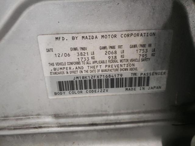 Foto 10 de la subasta – 2007 MAZDA 3 I con VIN JM1BK12FX71684179
