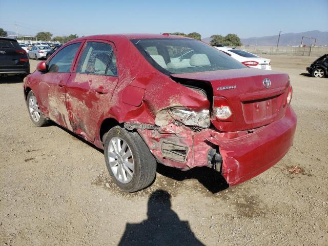Photo 3 from auction – 2009 TOYOTA COROLLA BA with VIN 1NXBU40E89Z012723