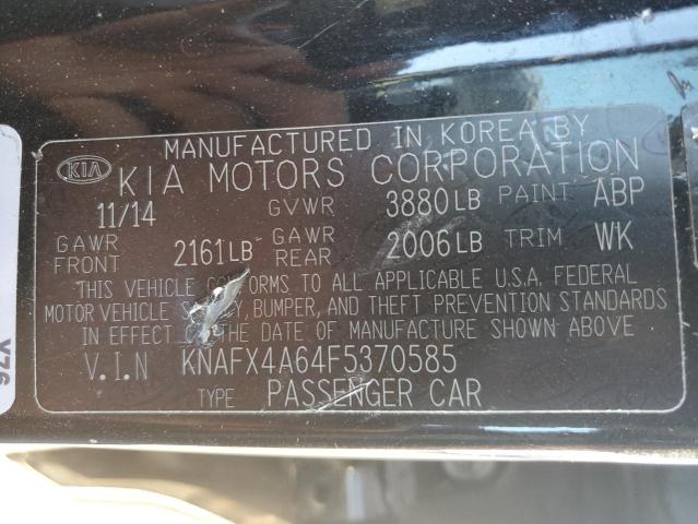 Photo 10 from auction – 2015 KIA FORTE LX with VIN KNAFX4A64F5370585