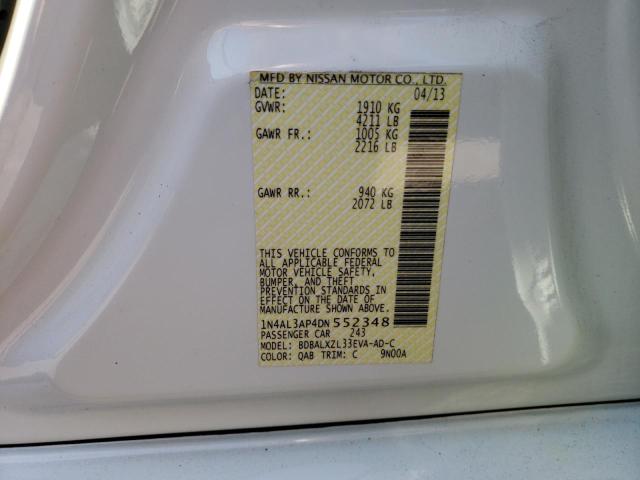 Photo 10 from auction – 2013 NISSAN ALTIMA 2.5 with VIN 1N4AL3AP4DN552348