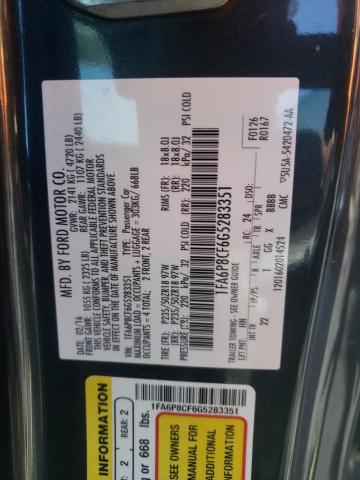 Photo 10 from auction – 2016 FORD MUSTANG GT with VIN 1FA6P8CF6G5283351