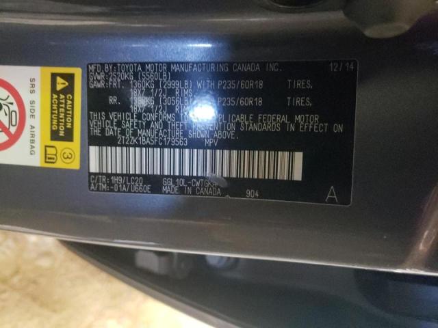 Photo 10 from auction – 2015 LEXUS RX 350 with VIN 2T2ZK1BA5FC179563